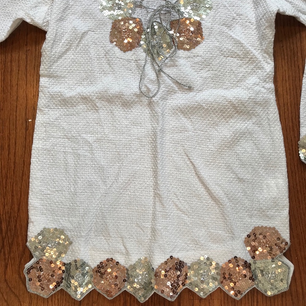 CINDI GINDI**White Embellished Cover-Up**S/M - Picture 4 of 8